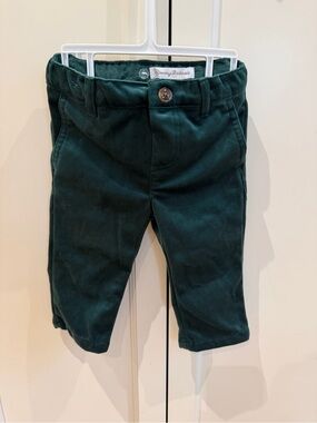 Tommy Bahama 6-9m Kids Green velour pants